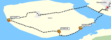 GPS tracklog fra Egholm